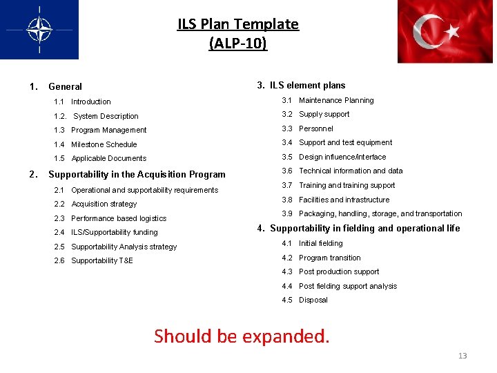 ILS Plan Template (ALP-10) 1. 2. 3. ILS element plans General 1. 1 Introduction ILS Plan Template (ALP-10) 1. 2. 3. ILS element plans General 1. 1 Introduction