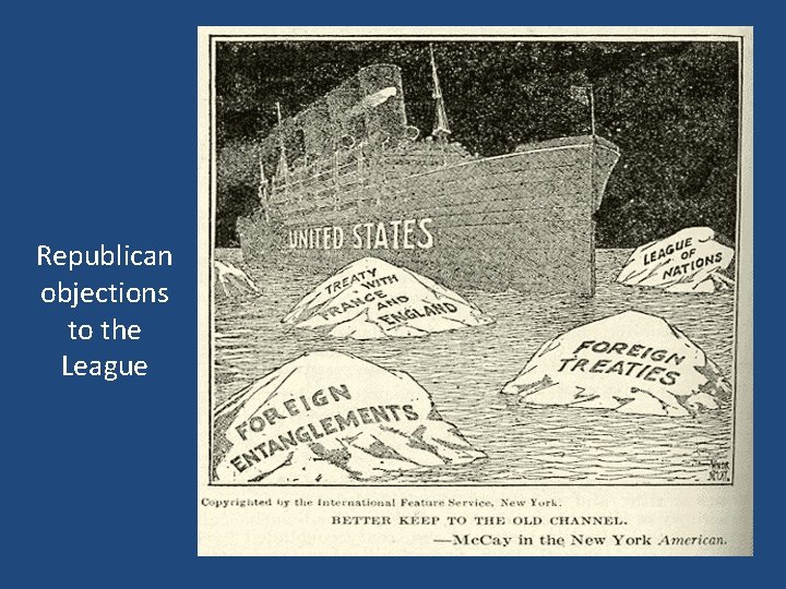 Republican objections to the League 