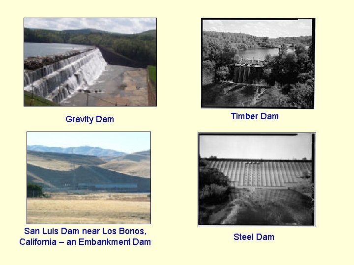 Gravity Dam San Luis Dam near Los Bonos, California – an Embankment Dam Timber