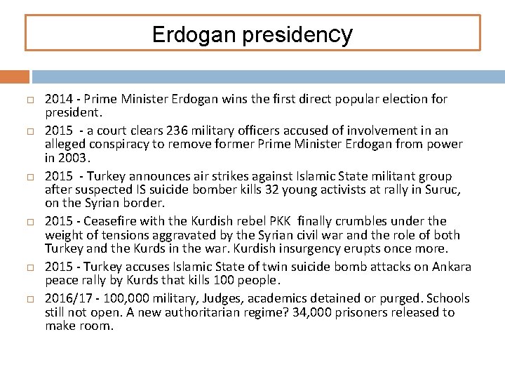 Erdogan presidency 2014 - Prime Minister Erdogan wins the first direct popular election for
