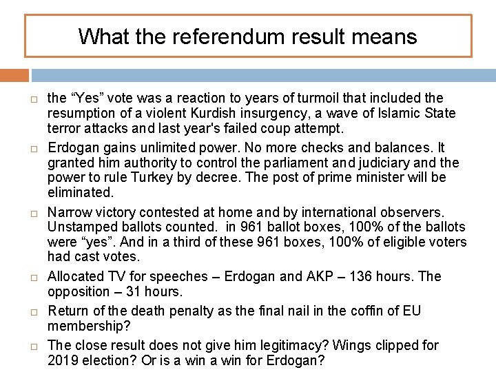 What the referendum result means the “Yes” vote was a reaction to years of