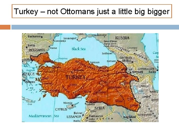 Turkey – not Ottomans just a little bigger 