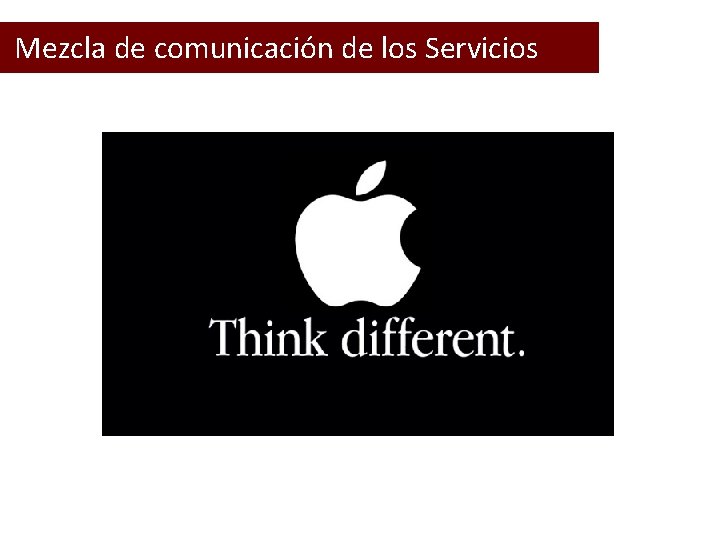  Mezcla de comunicación de los Servicios 