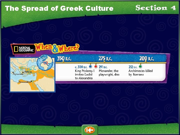 The Spread of Greek Culture 