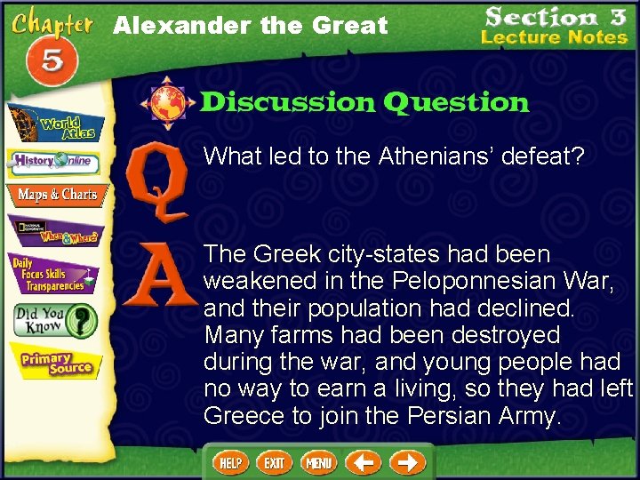 Alexander the Great What led to the Athenians’ defeat? The Greek city-states had been