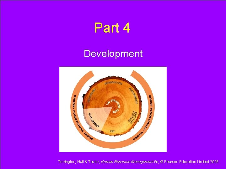 Part 4 Development Torrington, Hall & Taylor, Human Resource Management 6 e, © Pearson