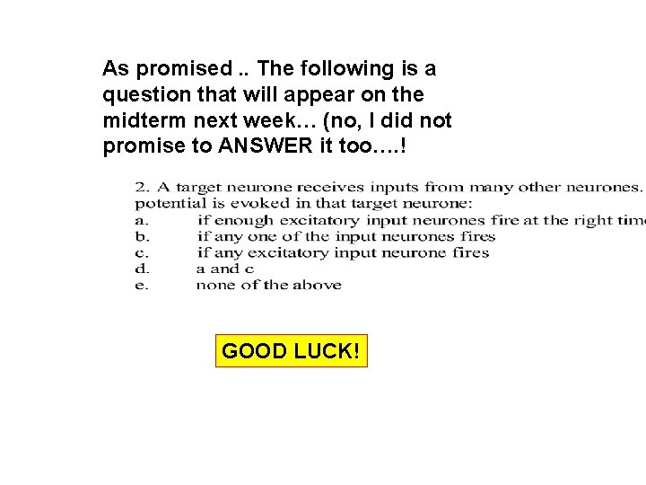 As promised. . The following is a question that will appear on the midterm