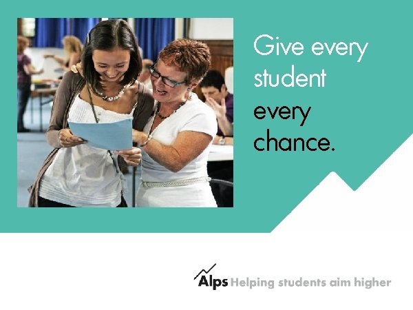 Give every student every chance. 