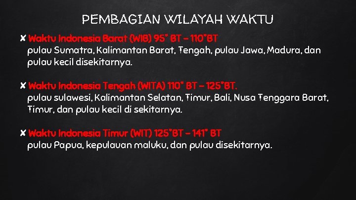 Keragaman Kenampakan Alam Pembagian Wilayah Waktu Di Indonesia