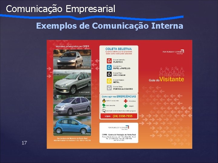 Comunicação Empresarial Exemplos de Comunicação Interna 17 