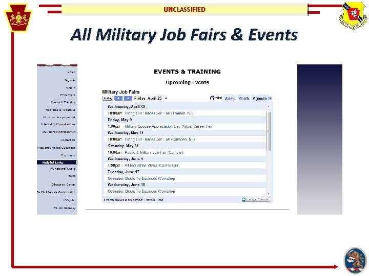 UNCLASSIFIED All Military Job Fairs & Events 