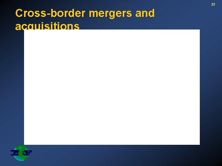 22 Cross-border mergers and acquisitions 