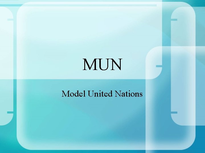 MUN Model United Nations 