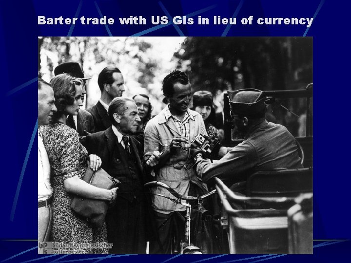 Barter trade with US GIs in lieu of currency 