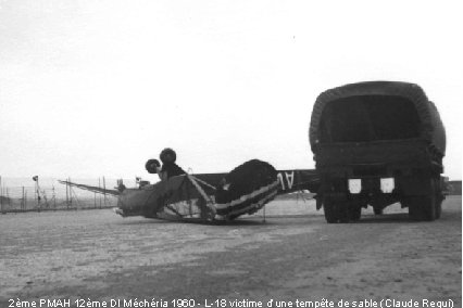 2ème PMAH 12ème DI Méchéria 1960 - L-18 victime d’une tempête de sable (Claude 2ème PMAH 12ème DI Méchéria 1960 - L-18 victime d’une tempête de sable (Claude