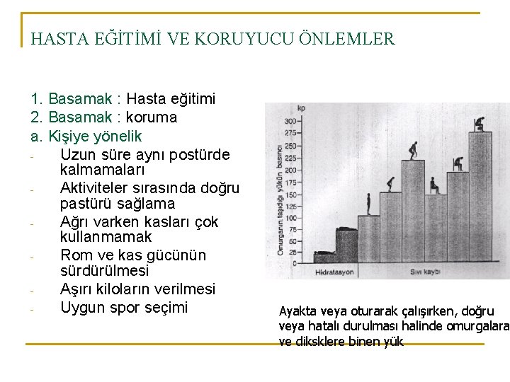 HASTA EĞİTİMİ VE KORUYUCU ÖNLEMLER 1. Basamak : Hasta eğitimi 2. Basamak : koruma HASTA EĞİTİMİ VE KORUYUCU ÖNLEMLER 1. Basamak : Hasta eğitimi 2. Basamak : koruma