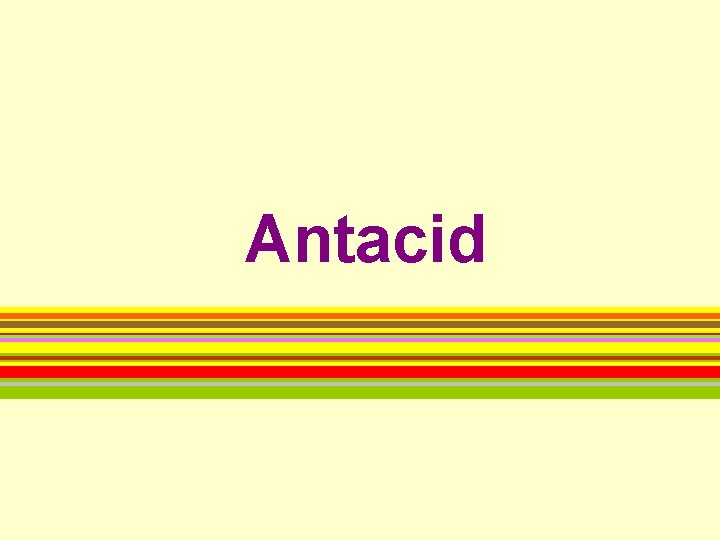 Antacid 