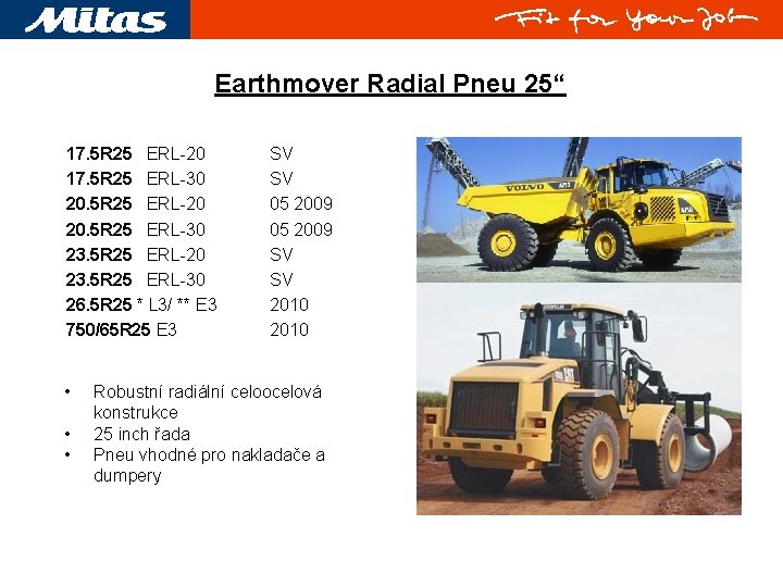 Earthmover Radial Pneu 25“ 17. 5 R 25 ERL-20 17. 5 R 25 ERL-30