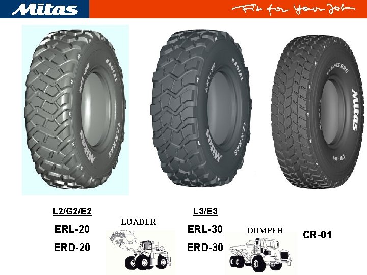 L 2/G 2/E 2 ERL-20 ERD-20 L 3/E 3 LOADER ERL-30 ERD-30 DUMPER CR-01