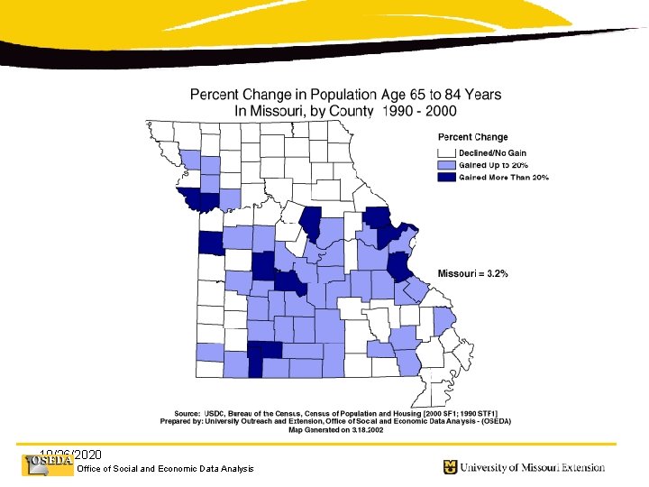 10/26/2020 Office of Social and Economic Data Analysis 