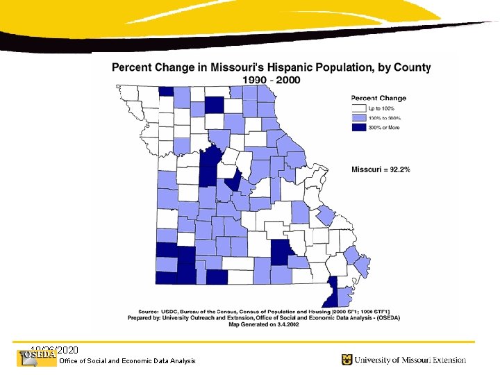 10/26/2020 Office of Social and Economic Data Analysis 