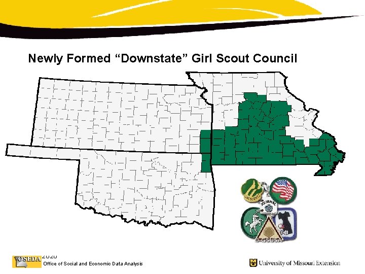 Newly Formed “Downstate” Girl Scout Council 10/26/2020 Office of Social and Economic Data Analysis