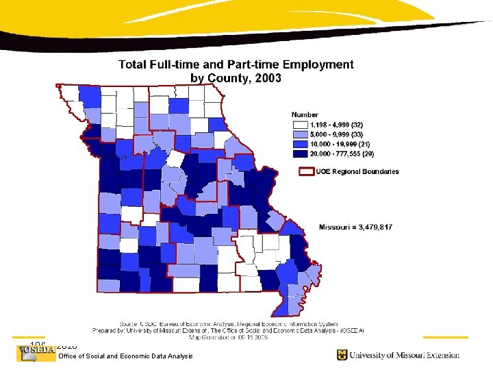 10/26/2020 Office of Social and Economic Data Analysis 