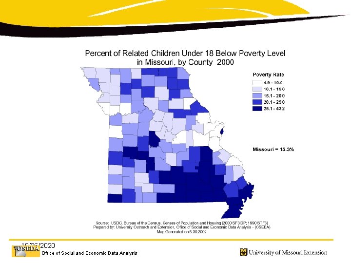 10/26/2020 Office of Social and Economic Data Analysis 