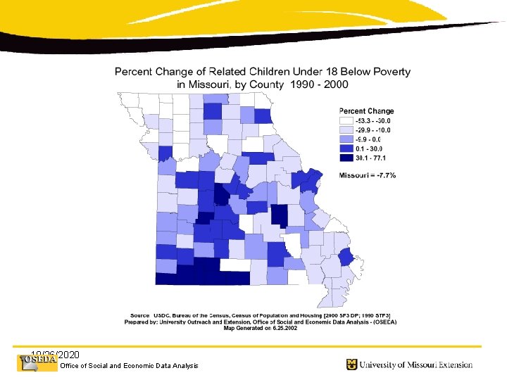 10/26/2020 Office of Social and Economic Data Analysis 