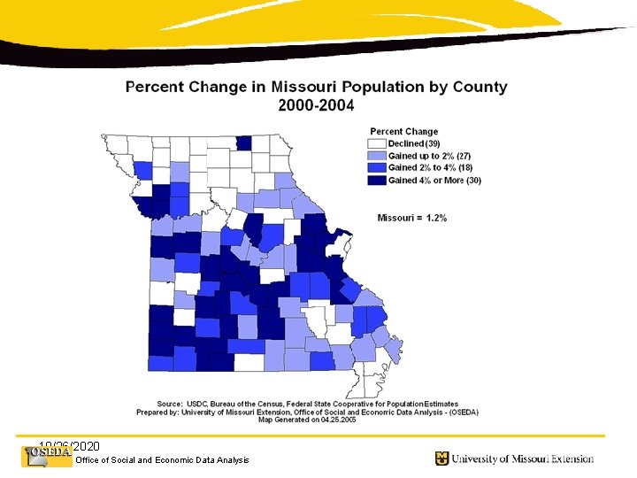 10/26/2020 Office of Social and Economic Data Analysis 