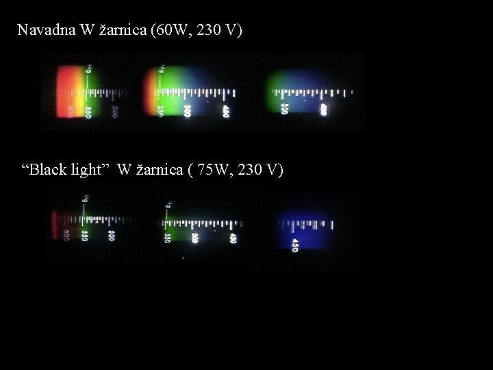 Navadna W žarnica (60 W, 230 V) “Black light” W žarnica ( 75 W,