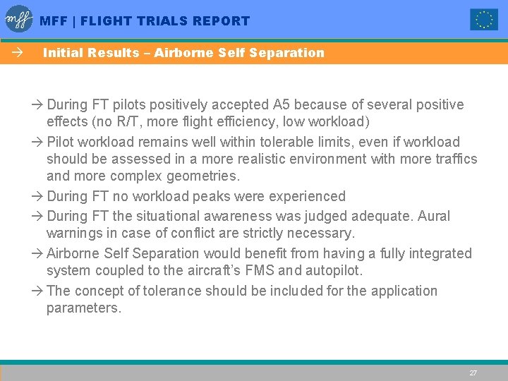 MEDITERRANEAN FREE FLIGHT Flight Trials Report ASAS TN