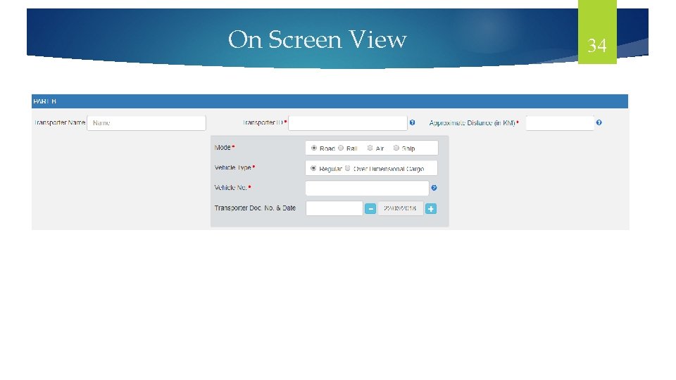 On Screen View 34 