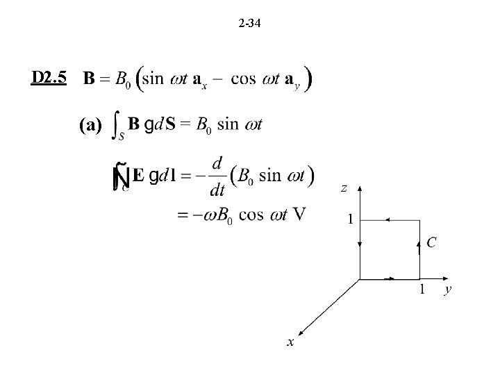 2 -34 D 2. 5 (a) 