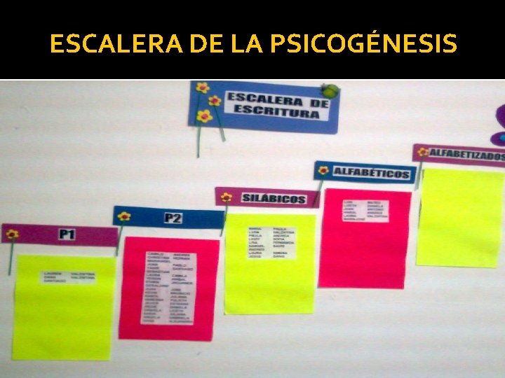 ESCALERA DE LA PSICOGÉNESIS 