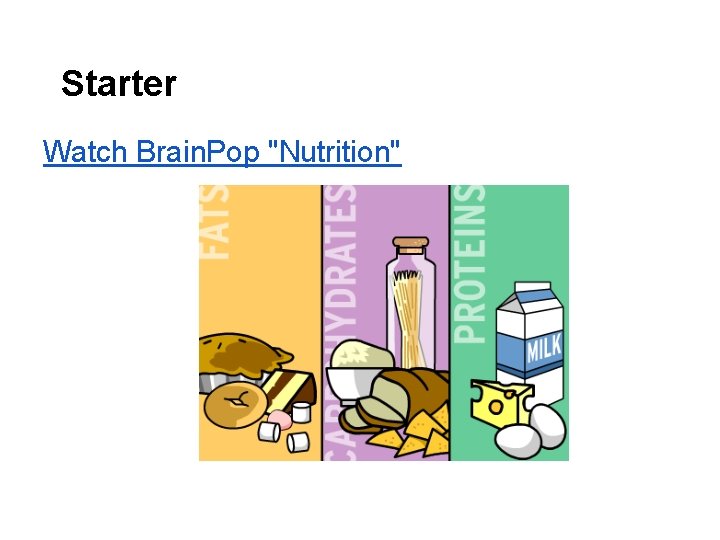 Starter Watch Brain. Pop "Nutrition" 