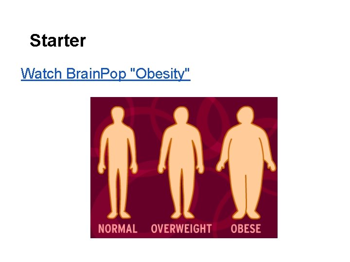 Starter Watch Brain. Pop "Obesity" 