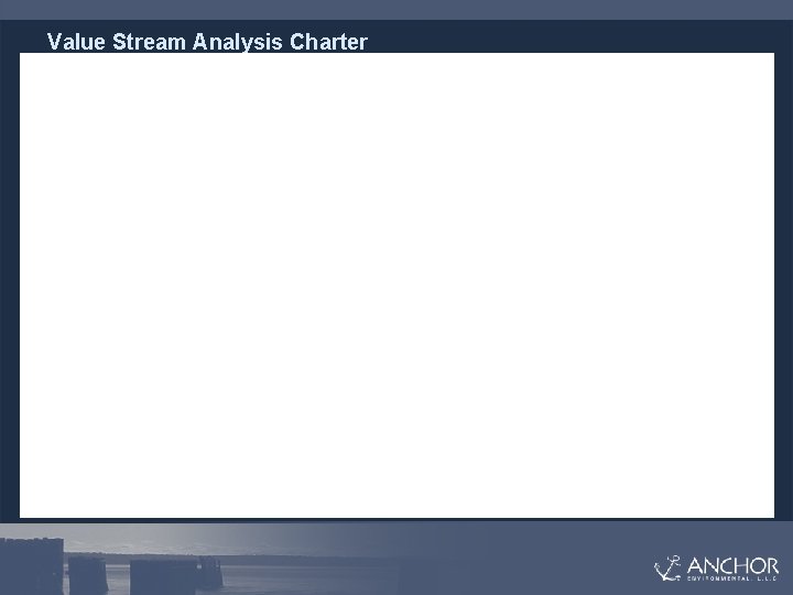 Value Stream Analysis Charter 