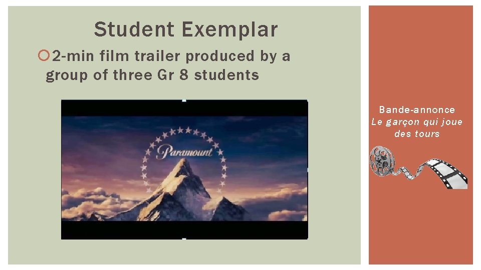 Student Exemplar 2 -min film trailer produced by a group of three Gr 8