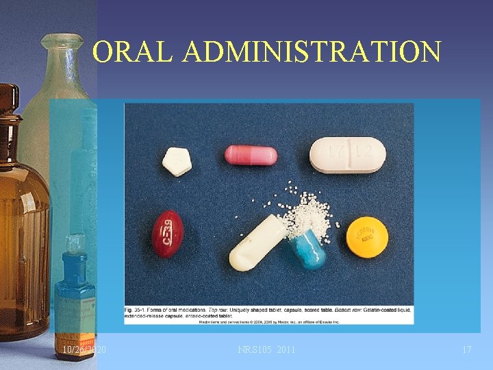 ORAL ADMINISTRATION 10/26/2020 NRS 105 2011 17 