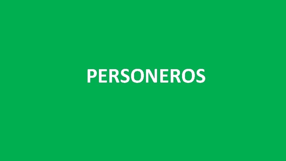 PERSONEROS 