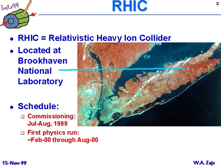 RHIC l l l 3 RHIC = Relativistic Heavy Ion Collider Located at Brookhaven