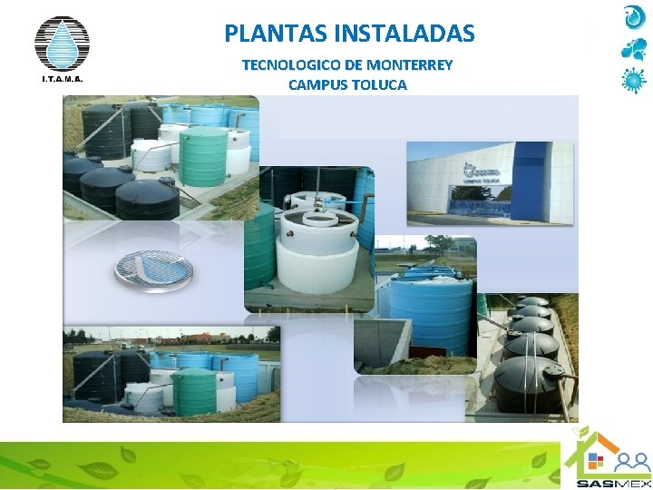 PLANTAS INSTALADAS TECNOLOGICO DE MONTERREY CAMPUS TOLUCA 