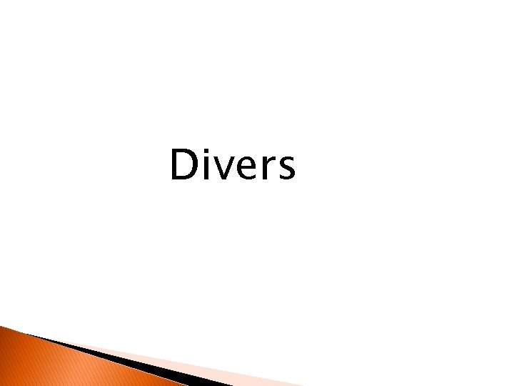 Divers 