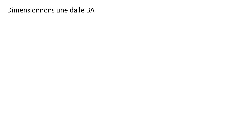 Dimensionnons une dalle BA 