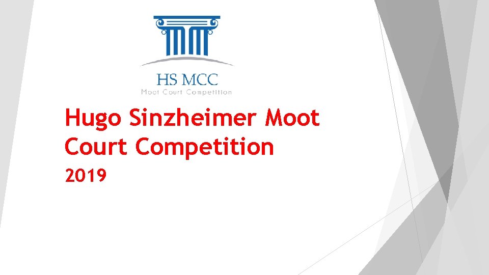 Hugo Sinzheimer Moot Court Competition 2019 