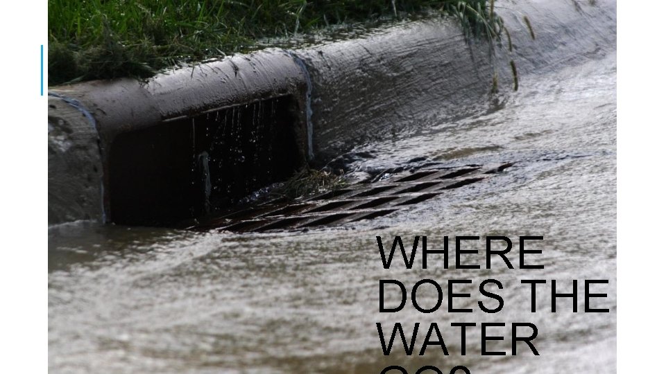 WHERE DOES THE WATER WHERE DOES THE WATER