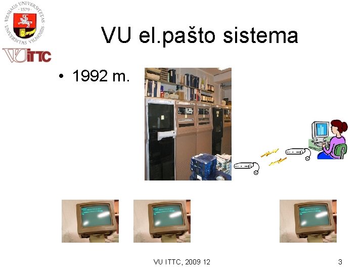 VU el. pašto sistema • 1992 m. VU ITTC, 2009 12 3 