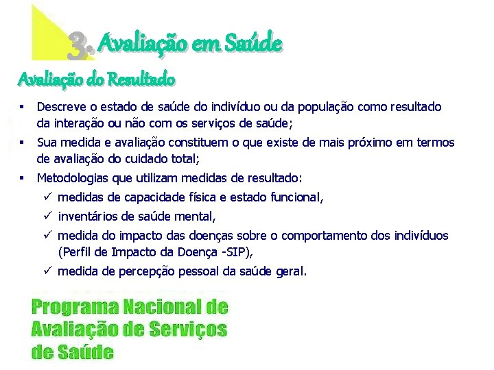 Avaliao de Servios de Sade Flvia Freitas de