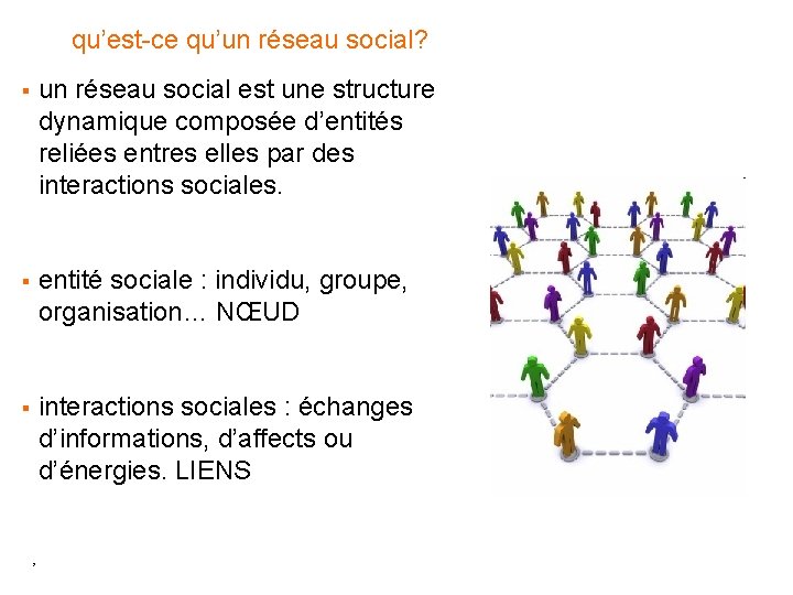 Les rseaux sociaux 1 Les rseaux Sociaux 2